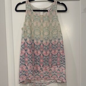 CAbi Multicolor Geometric Tank Top